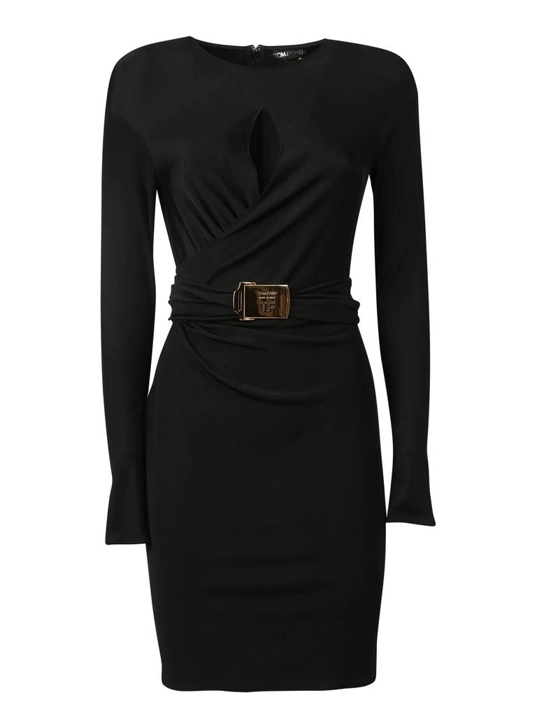 knee length dresses for ladies Gucci by Tom Ford 1996 Safari Mini Dress main image 0