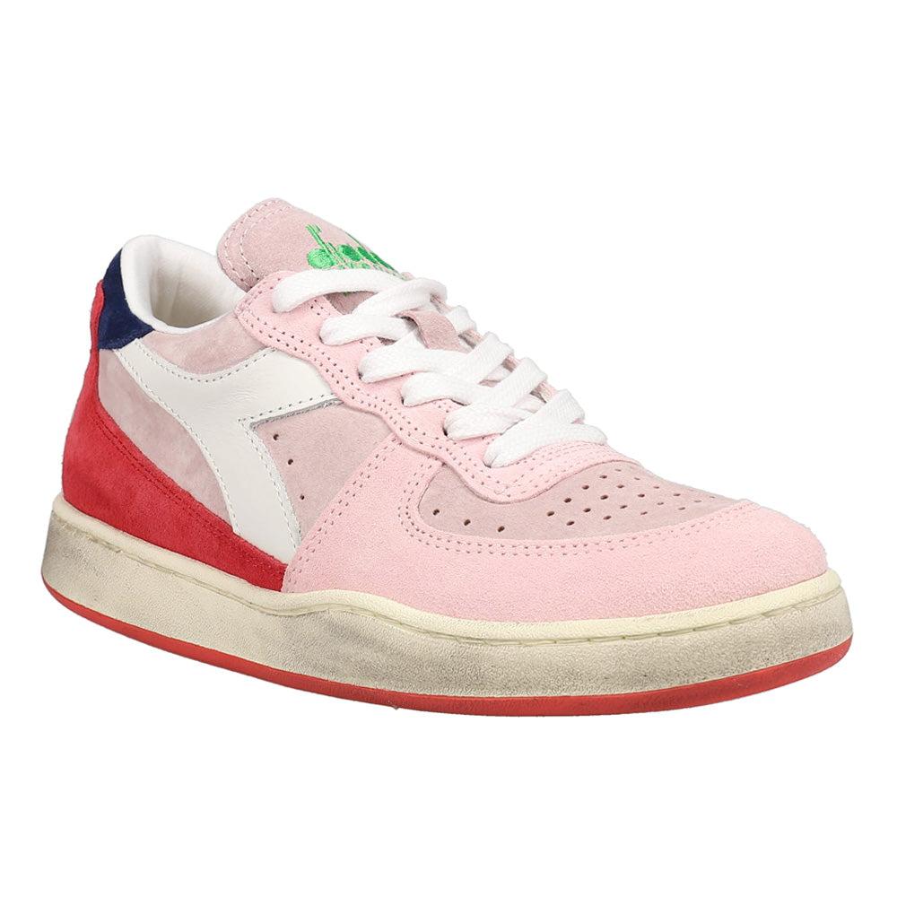 Diadora Mi Basket Low Lampone Italia Lace Up Sneakers