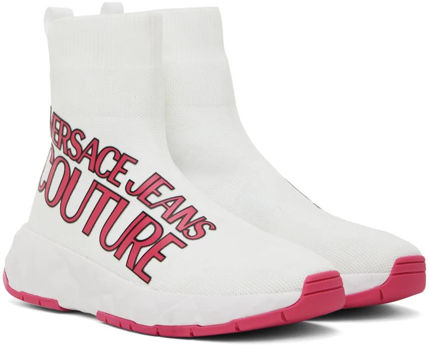Versace White Atom Sneakers 4