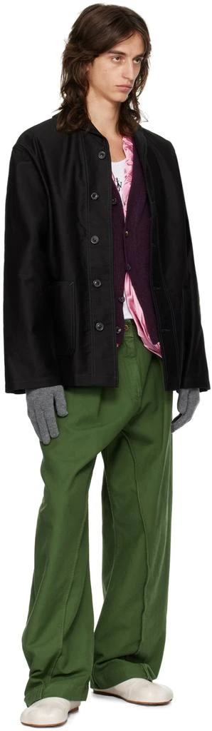 JW Anderson Gray Anchor Logo Gloves 3