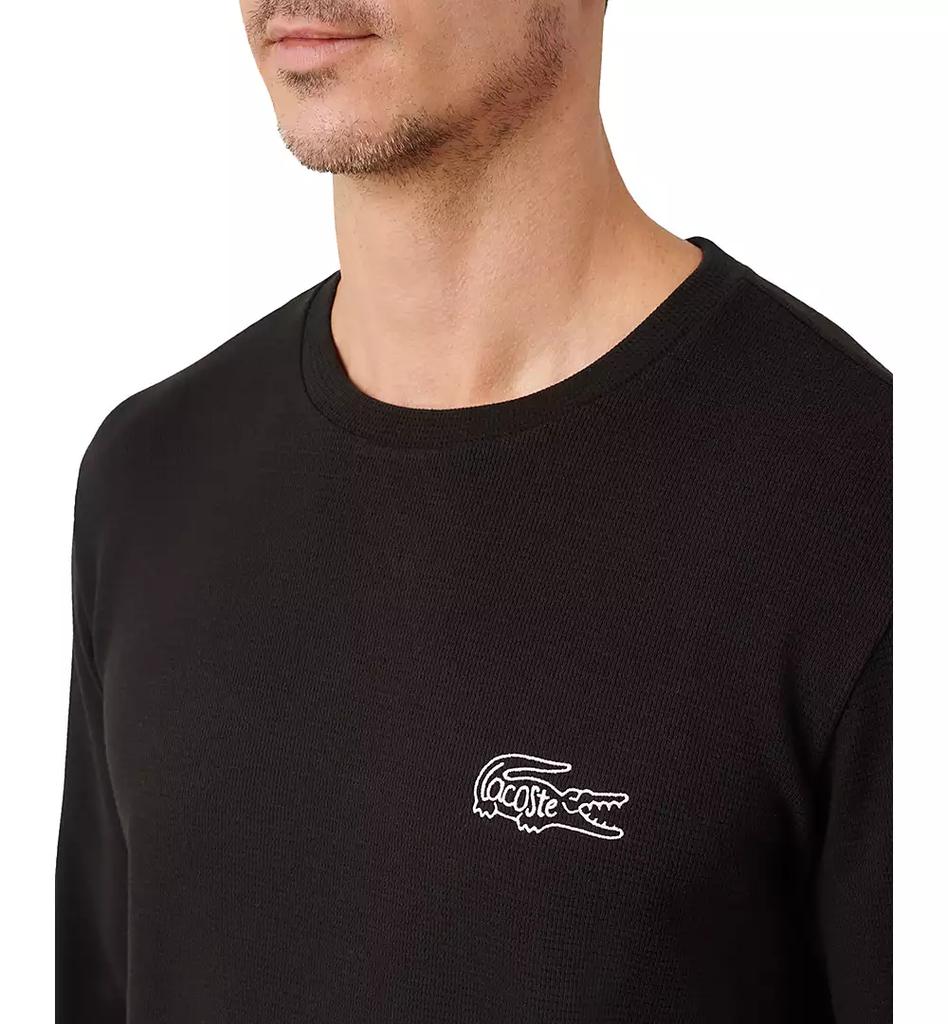 Lacoste Men's Small Croc Thermal Long Sleeve T-Shirt