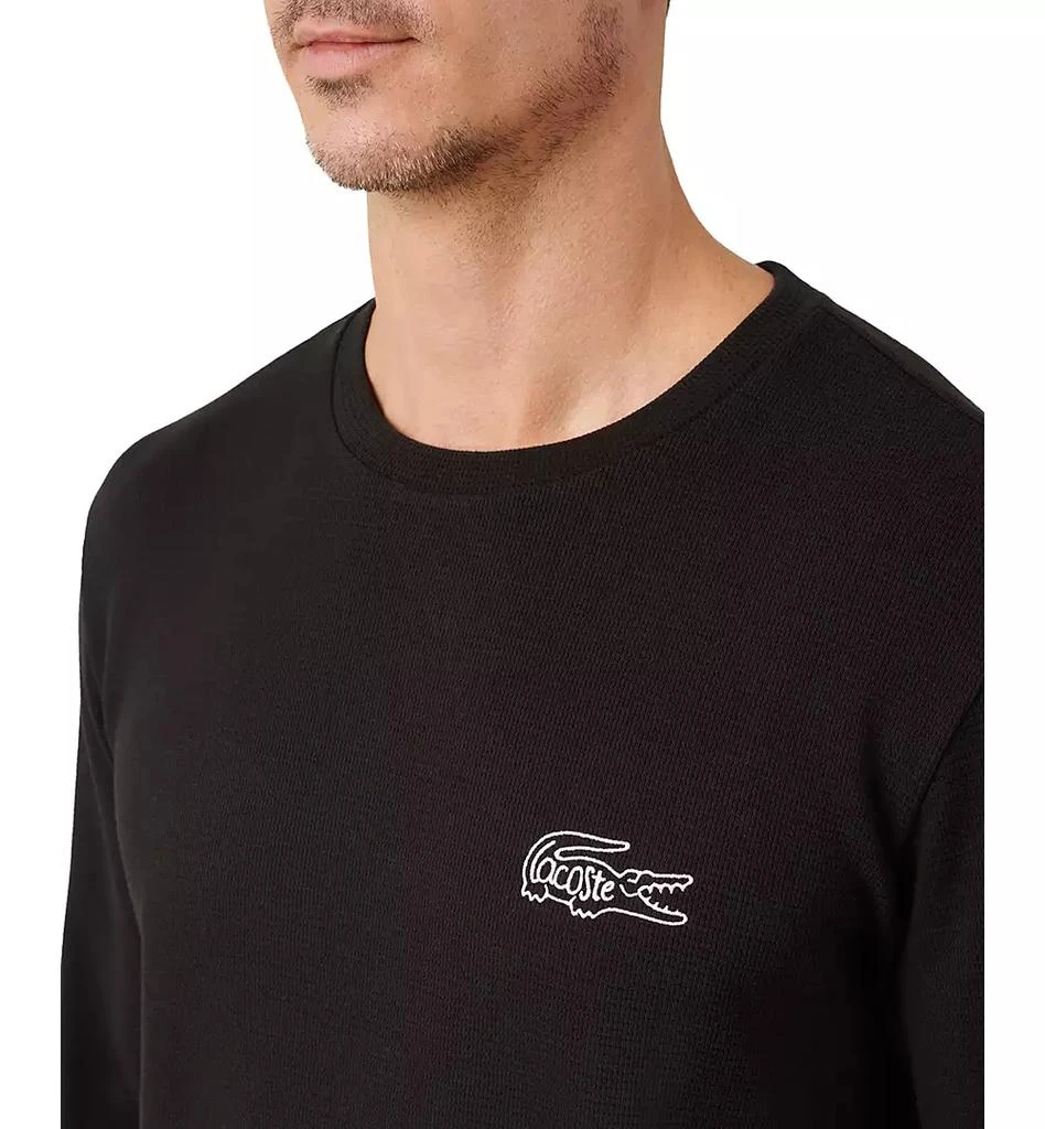 Lacoste Men's Small Croc Thermal Long Sleeve T-Shirt 2