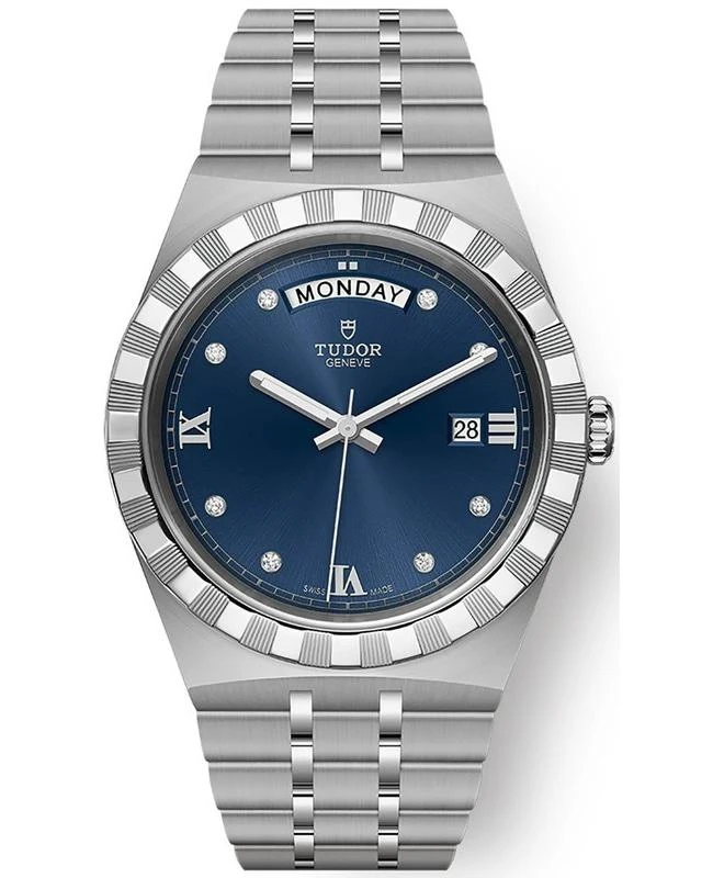 Tudor Tudor Royal Blue Diamond Dial Stainless Steel Unisex Watch M28600-0006 1