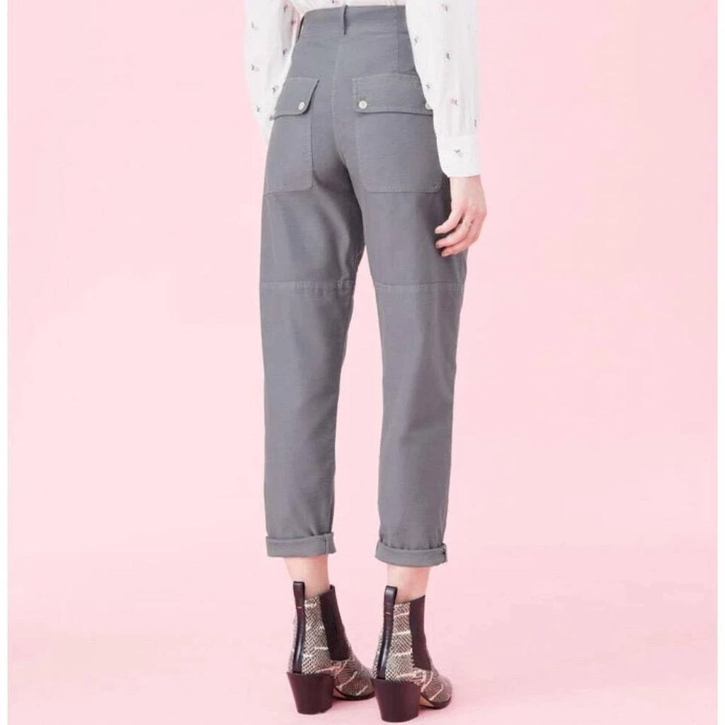 Rebecca Taylor La Vie High Waist Pants In Gray/blue 2
