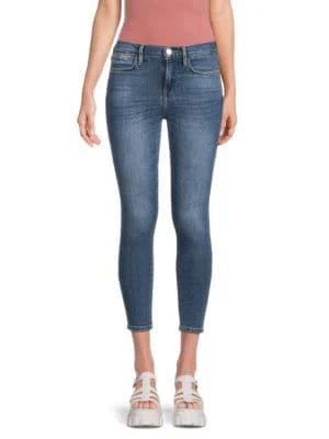 Frame High-Rise Cropped Skinny Jeans 1