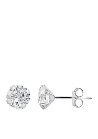 Belk 
Co. Lab Created White Sapphire Earrings
