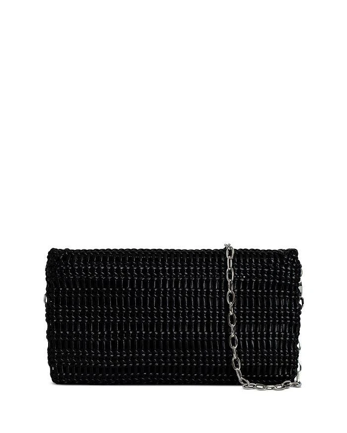 ZADIG & VOLTAIRE Rock Eternal Braided Leather Clutch 4