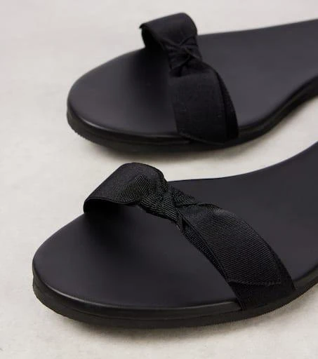 The Row Bow leather slingback sandals 6