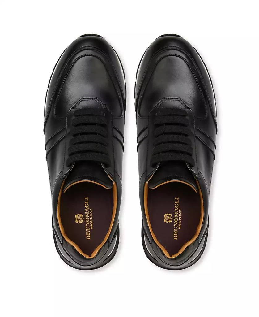 Bruno Magli Men's Ace Suede and Leather Athletic Lace-Up Sneakers 4