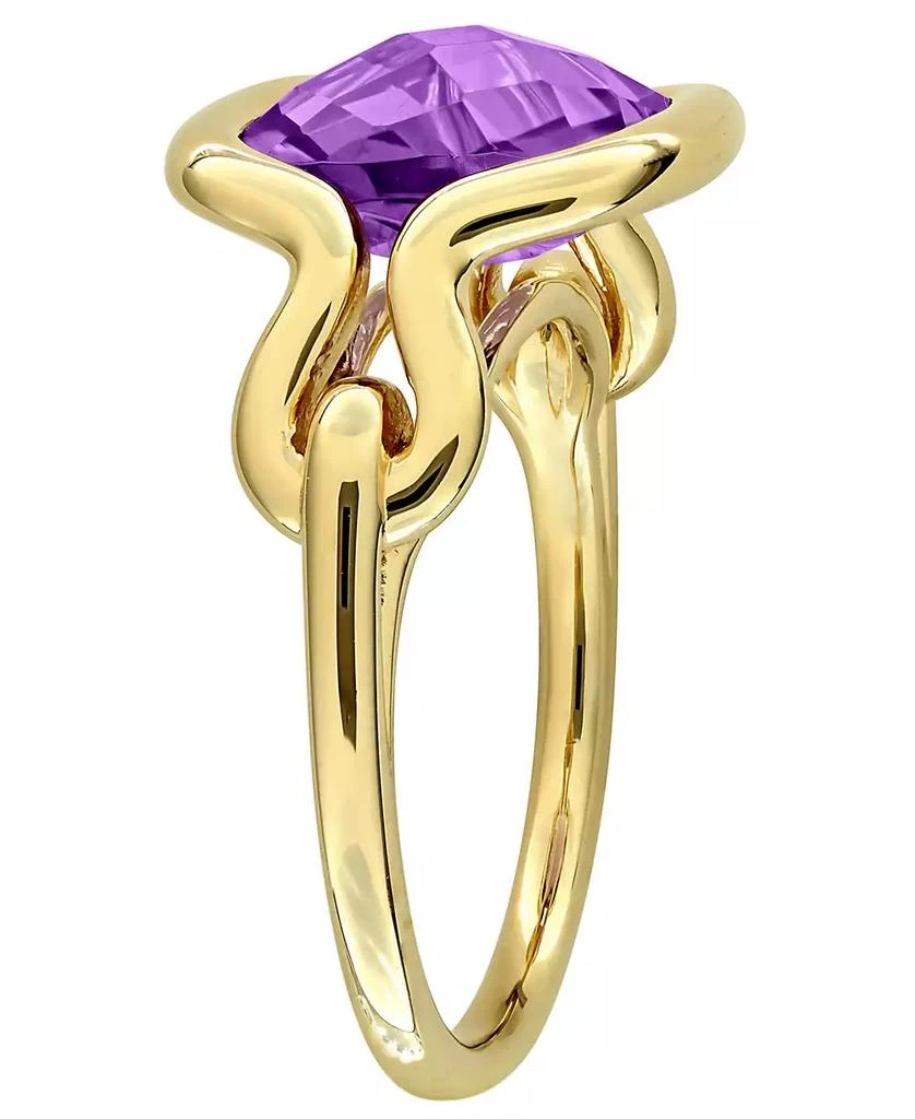 Macy
s Amethyst (4-1/2 ct. t.w.) Solitaire Ring in 18k Gold Flash Plated Sterling Silver 2
