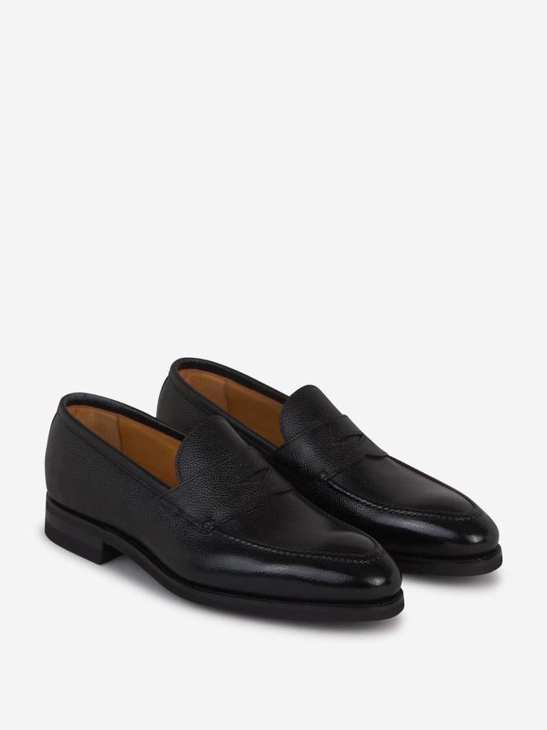 Bontoni Bontoni Principe Grained Leather Moccasins