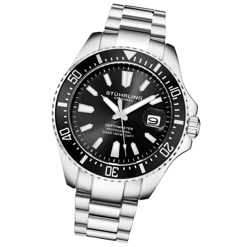 Stuhrling Original Depthmaster 3950A Quartz 42mm Diver 6