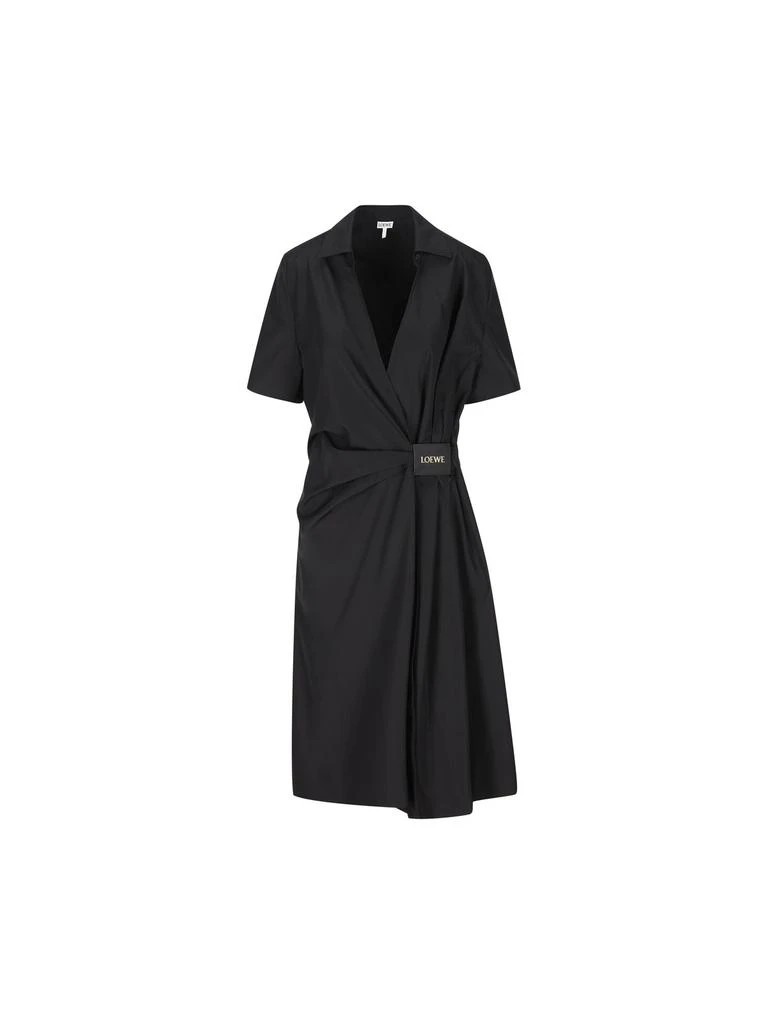 Loewe Loewe Twisted Logo Patch Dress 1