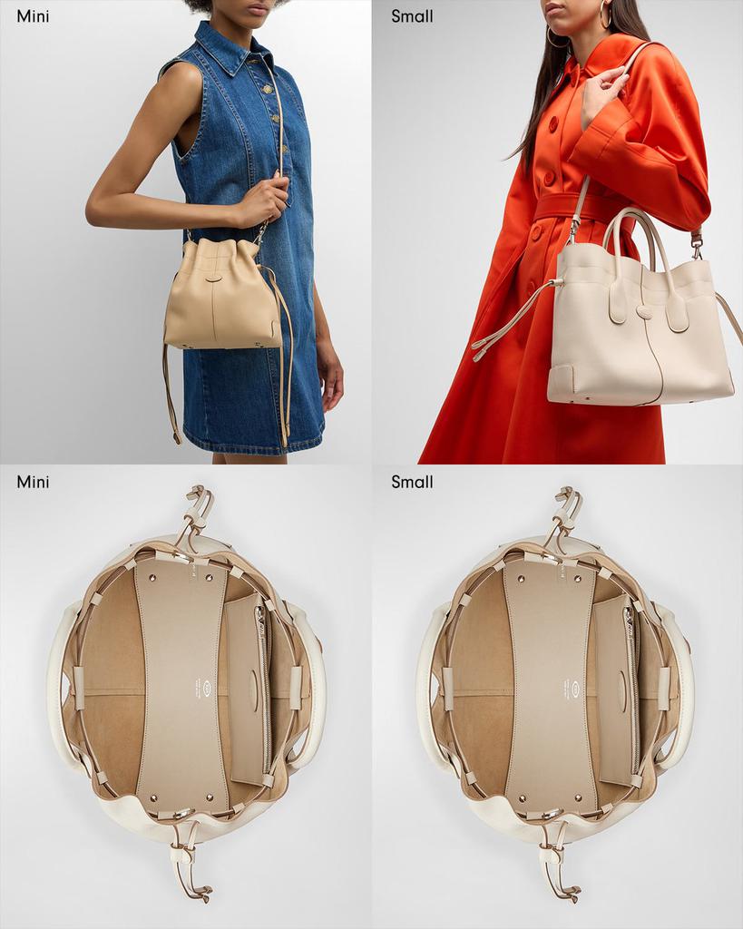 ショルダーバッグ・ポシェット TOD'S DI BUCKET BAG MINI Woman BEIGE Tod's Di Bag Bucket Bag in Leather Mini with