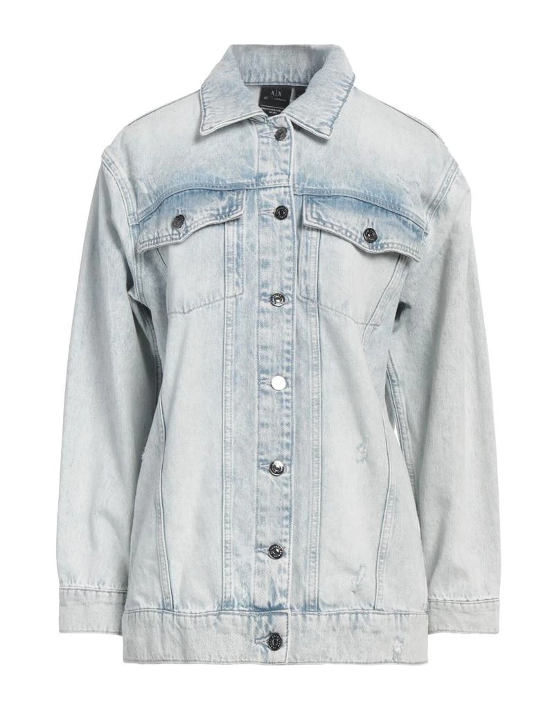 white christmas dresses Armani Exchange Blue Linen Dress Shirt - IT46