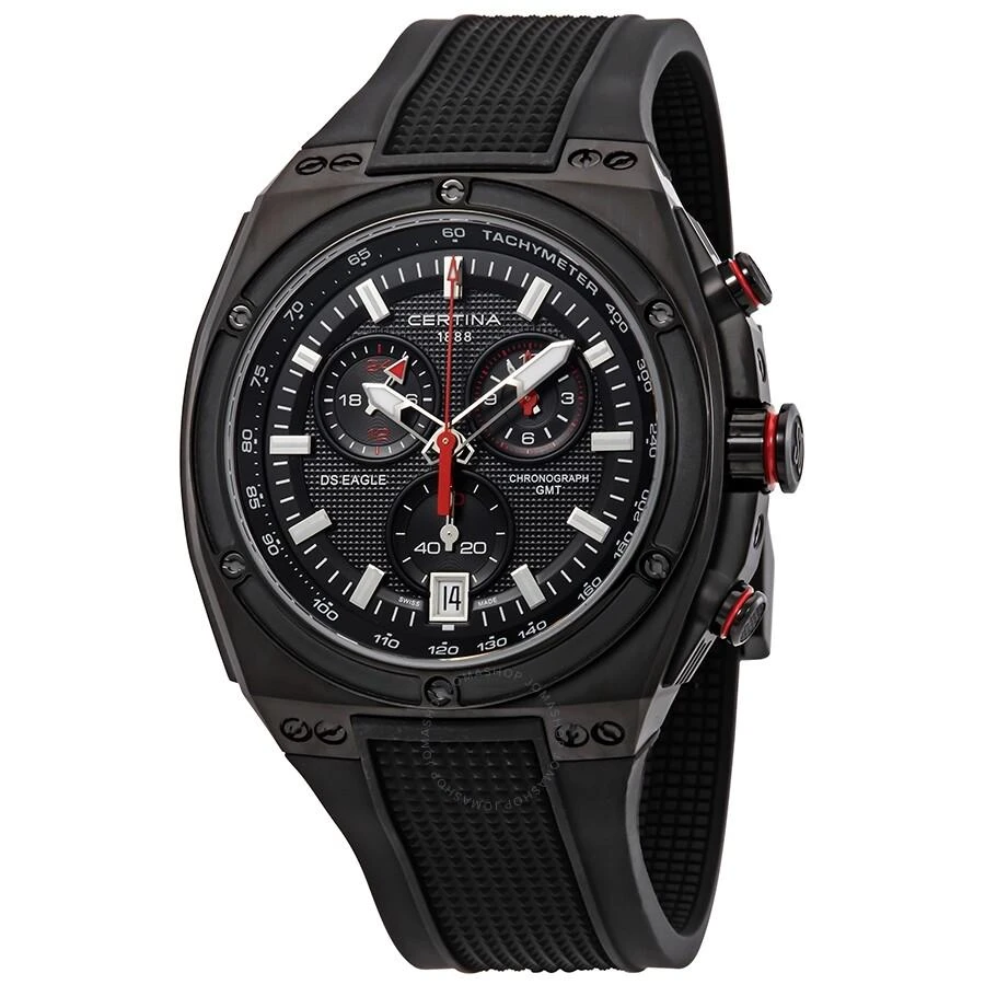 Certina DS Eagle Chronograph GMT Black Dial Men's Watch C023.739.17.051.00 1