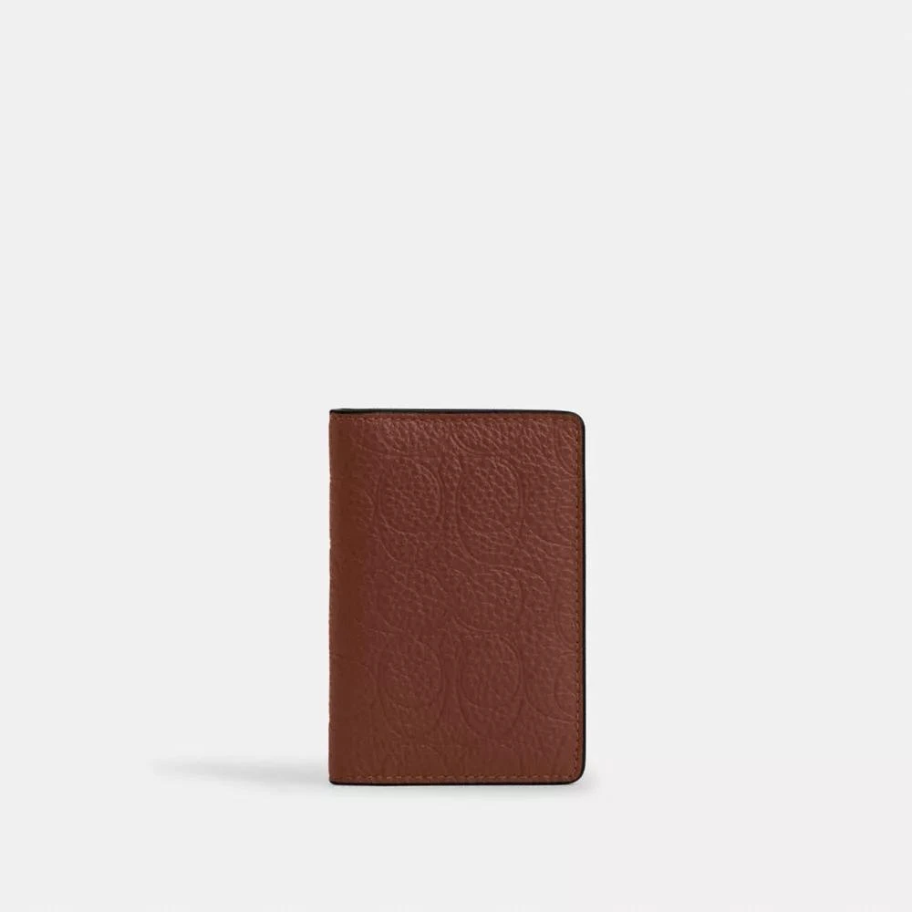 Coach Id Card Wallet In Signature Leather 1