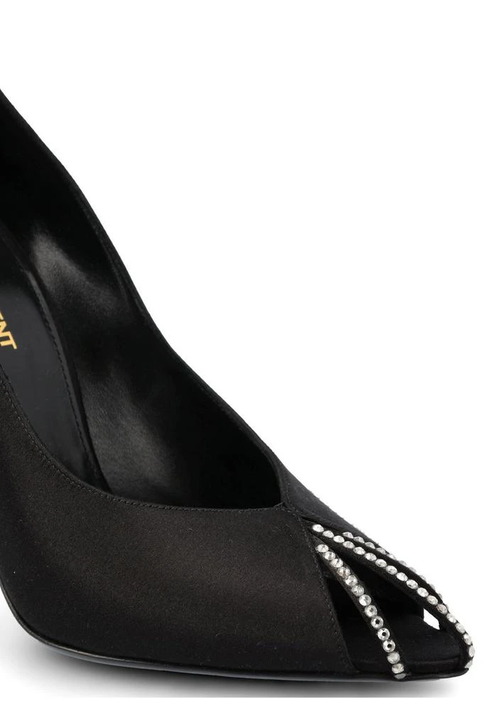 Yves Saint Laurent Saint Laurent Embellished Satin Pumps 4