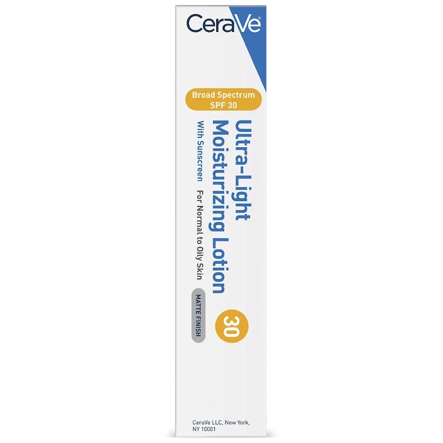 CeraVe Ultra-Light Face Lotion SPF 30 Moisturizer with Sunscreen 9