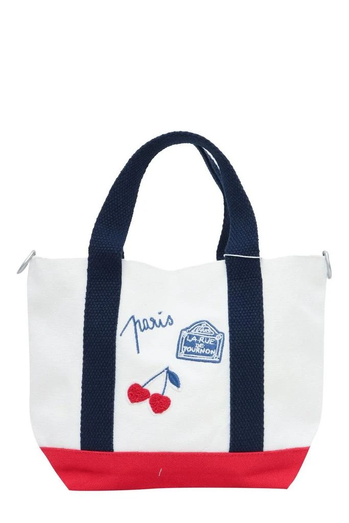 Bonpoint Bonpoint Cherry Logo-Embroidered Crossbody Bag 1