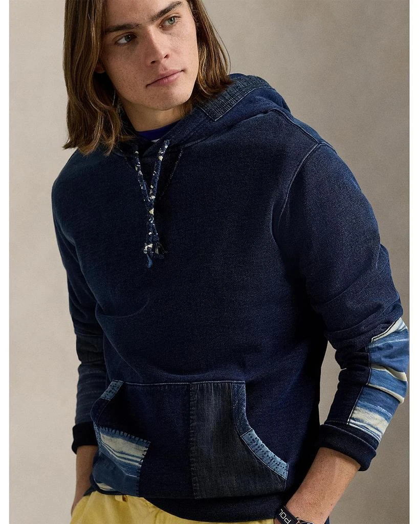 Polo Ralph Lauren Indigo French Terry Patchwork Hoodie 4