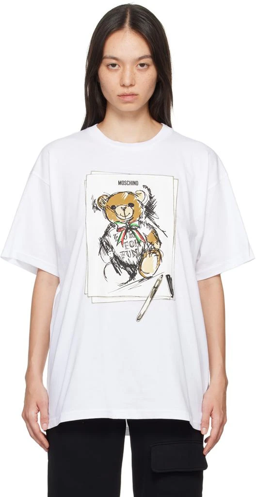 Moschino White Teddy Bear T-Shirt 1
