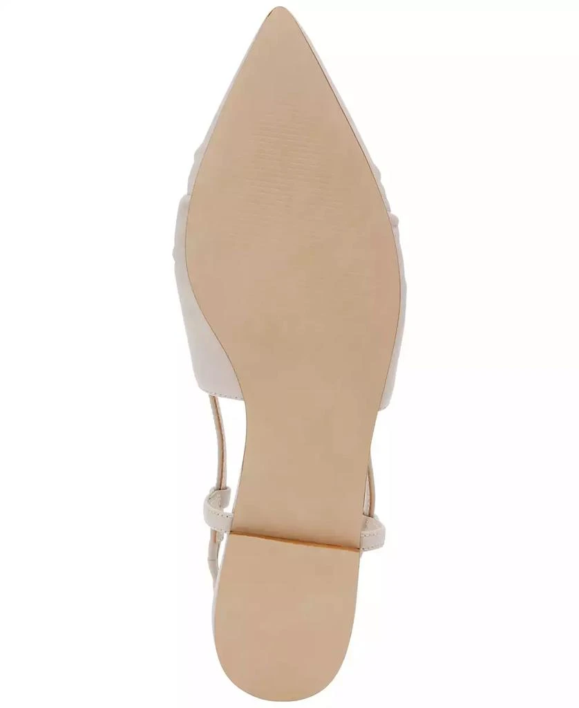 Steve Madden Women's Laylah Pointed-Toe Pleated Slingback Flats 5