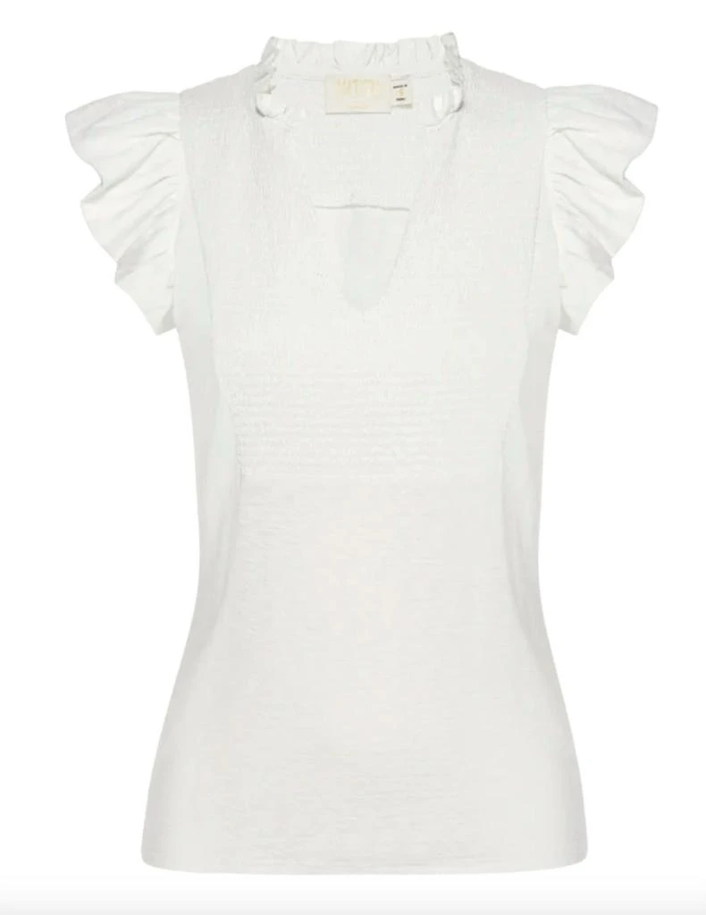 Nation LTD Habiba Smocked V-Neck Tank Top 4