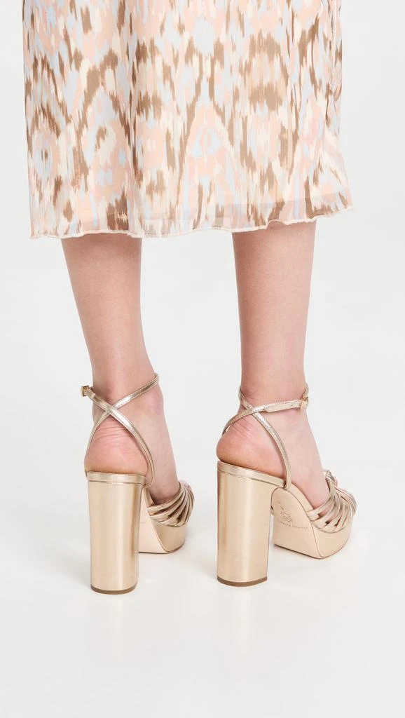 Loeffler Randall Rivka Leather Knot Platform Sandals 4