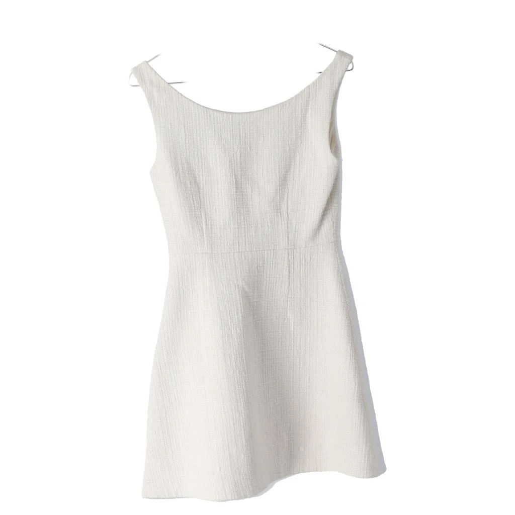 Ballerina Neckline Mini Dress in White Cotton Tweed  On Sale Now with Up  to 68% Off | Discover Exclusive Deals & Savings at BeyondStyle  Authentic  Theory women|clothing|dresses with Limited-Time Discounts,