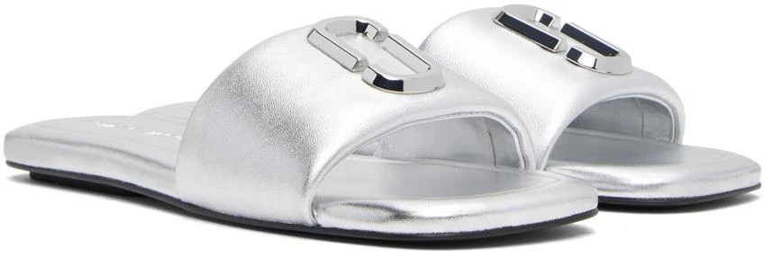 Marc Jacobs Silver 'The J Marc' Sandals 4