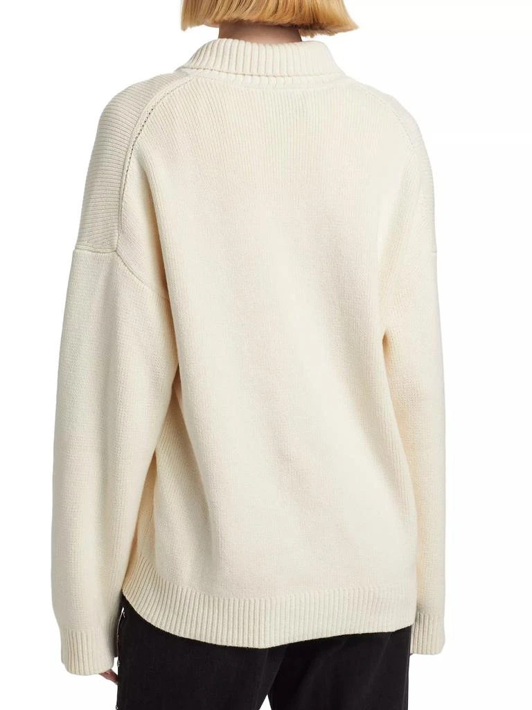 Reformation Brooklyn Cotton Polo Sweater 5