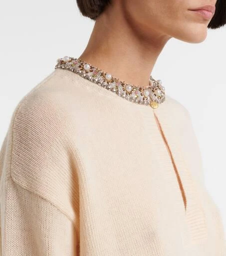 Valentino Embellished virgin wool sweater 4