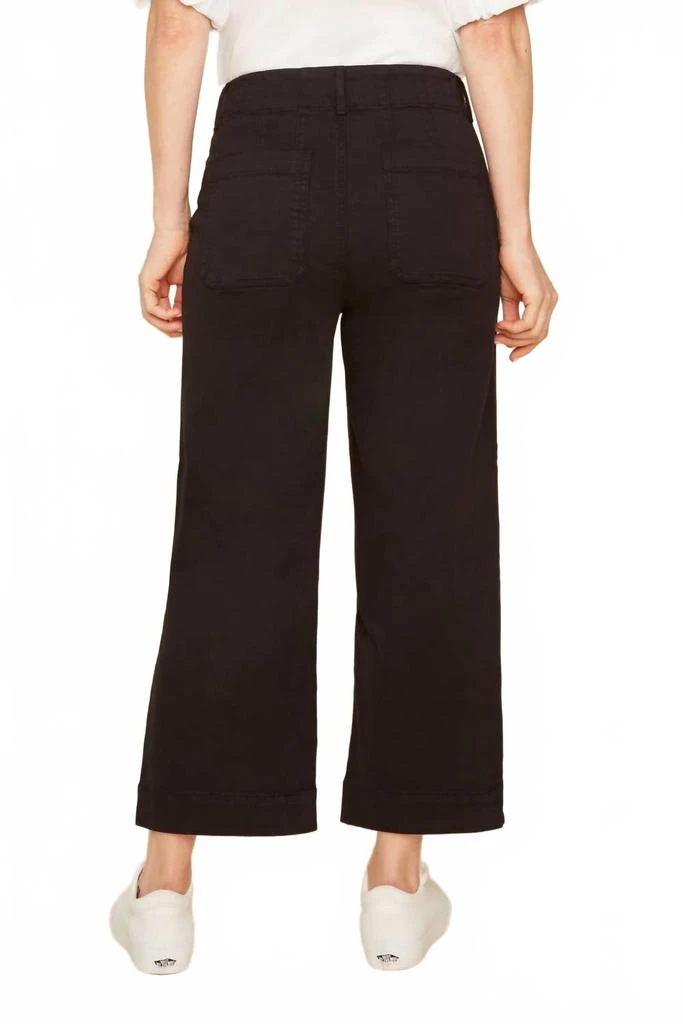 Renuar Women's Wide Leg Ankle Pant In Black 2