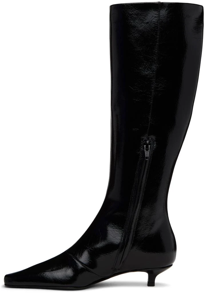 Totême Black 'The Slim' Knee-High Boots 3
