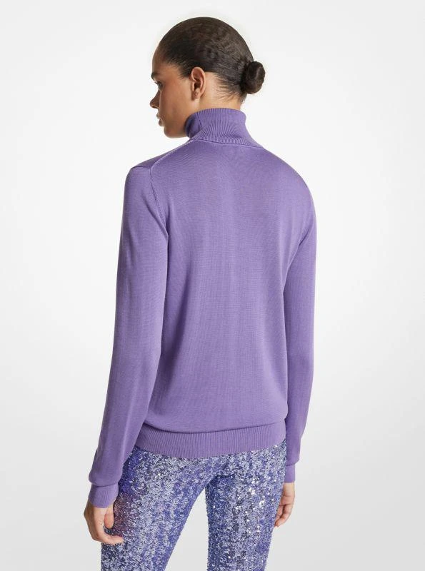 Michael Kors Featherweight Silk Turtleneck Sweater 2