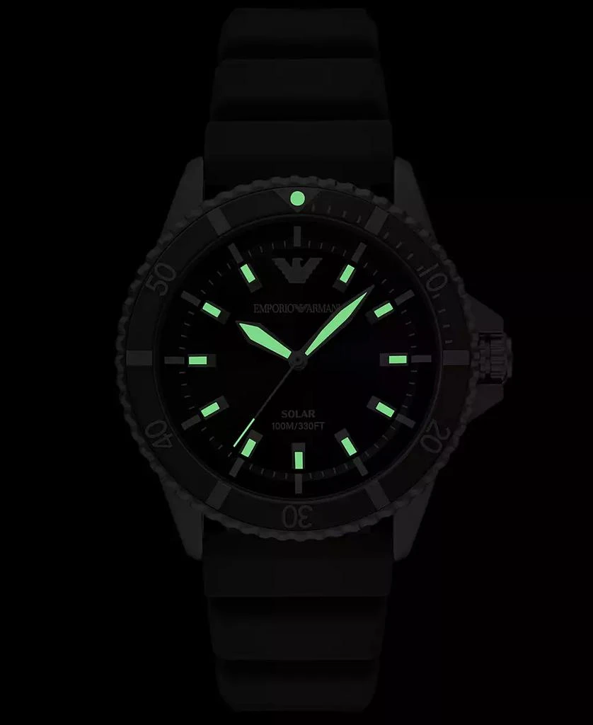 Emporio Armani Men's World Explorer Solar Green Silicone Strap Watch 42mm 5