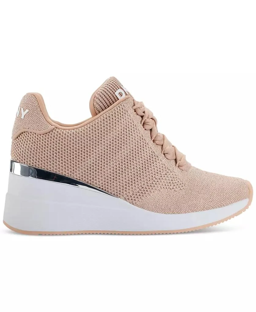 DKNY Women's Parks Lace-Up Wedge Sneakers 6