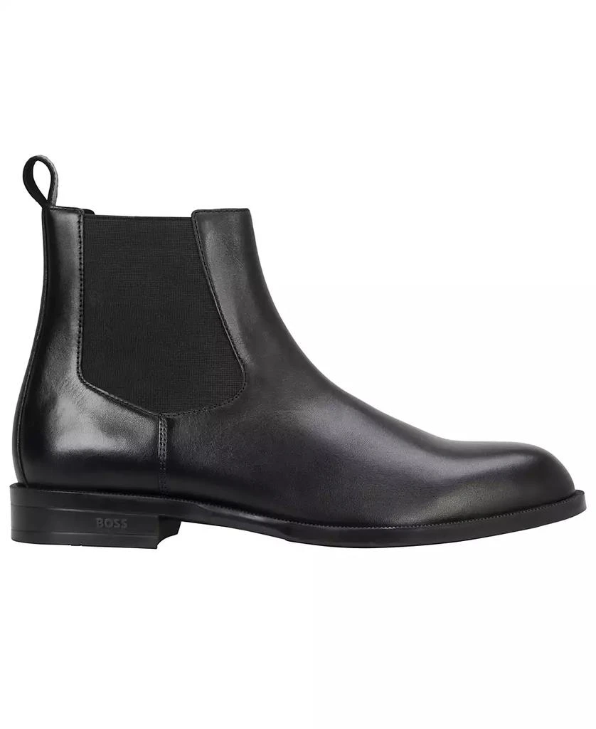 Hugo Boss Ryan 50503922 Chelsea Boots Men 8 Gray Leather  display picture 1
