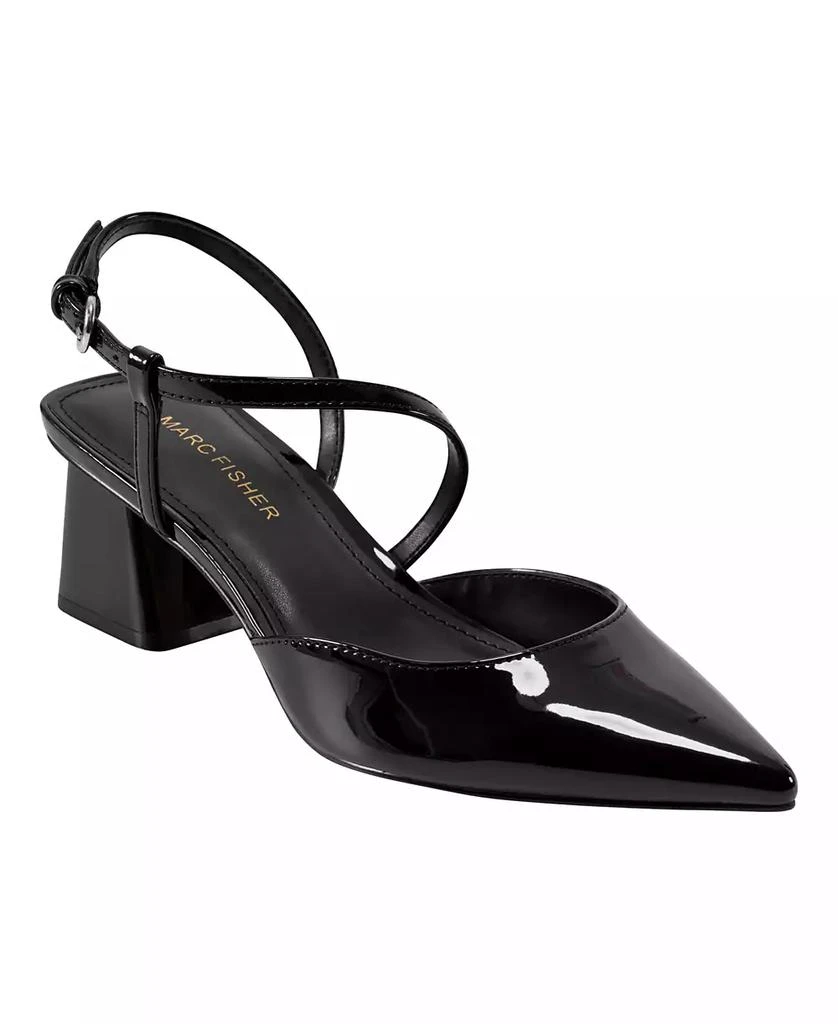 Marc Fisher Women
s Loya Strappy Block Heel Pumps 1