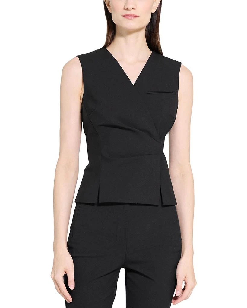 Theory Sleeveless Wrap Vest 1