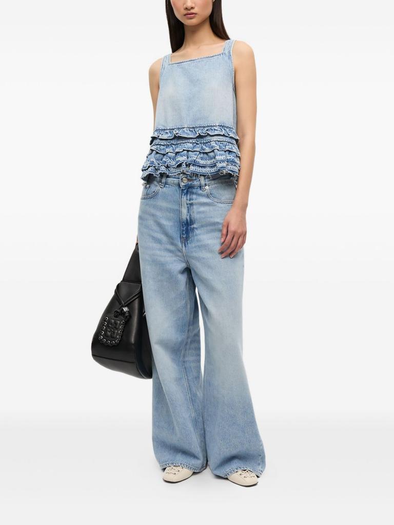 Ganni Ganni Women's Top Clear blue