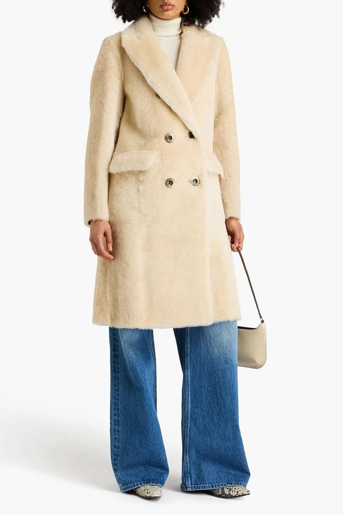 DOM GOOR Double-breasted reversible shearling coat 2
