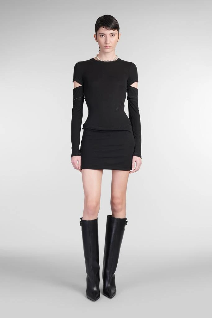 Helmut Lang Dress Woman In Black Cotton 1