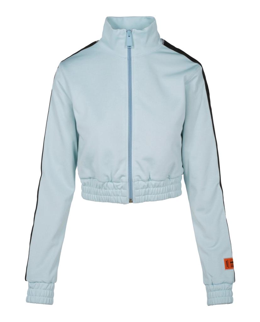 Heron Preston Logo Paneled Cropped Track Jacket