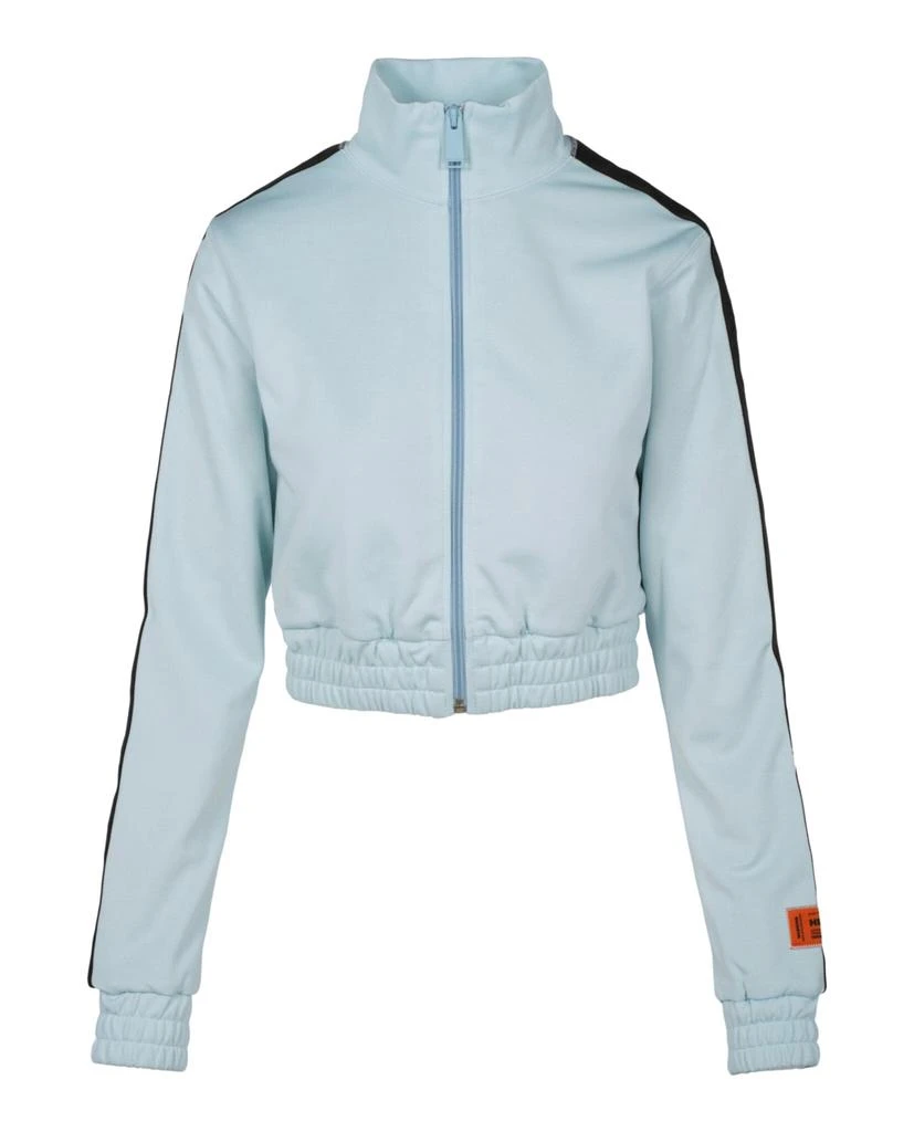 Heron Preston Logo Paneled Cropped Track Jacket 1