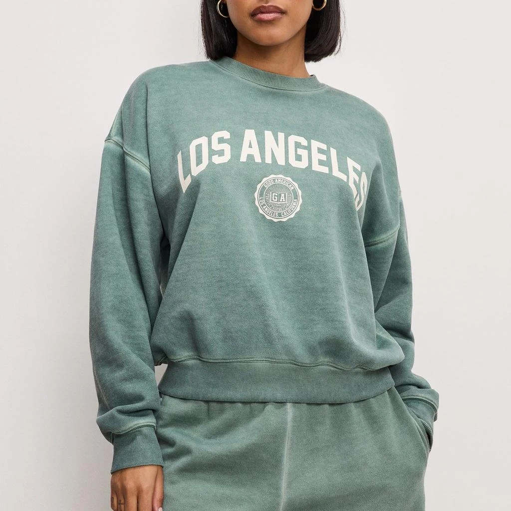 Good American Good American Los Angeles Cotton-Blend Fleece Sweatshirt 1
