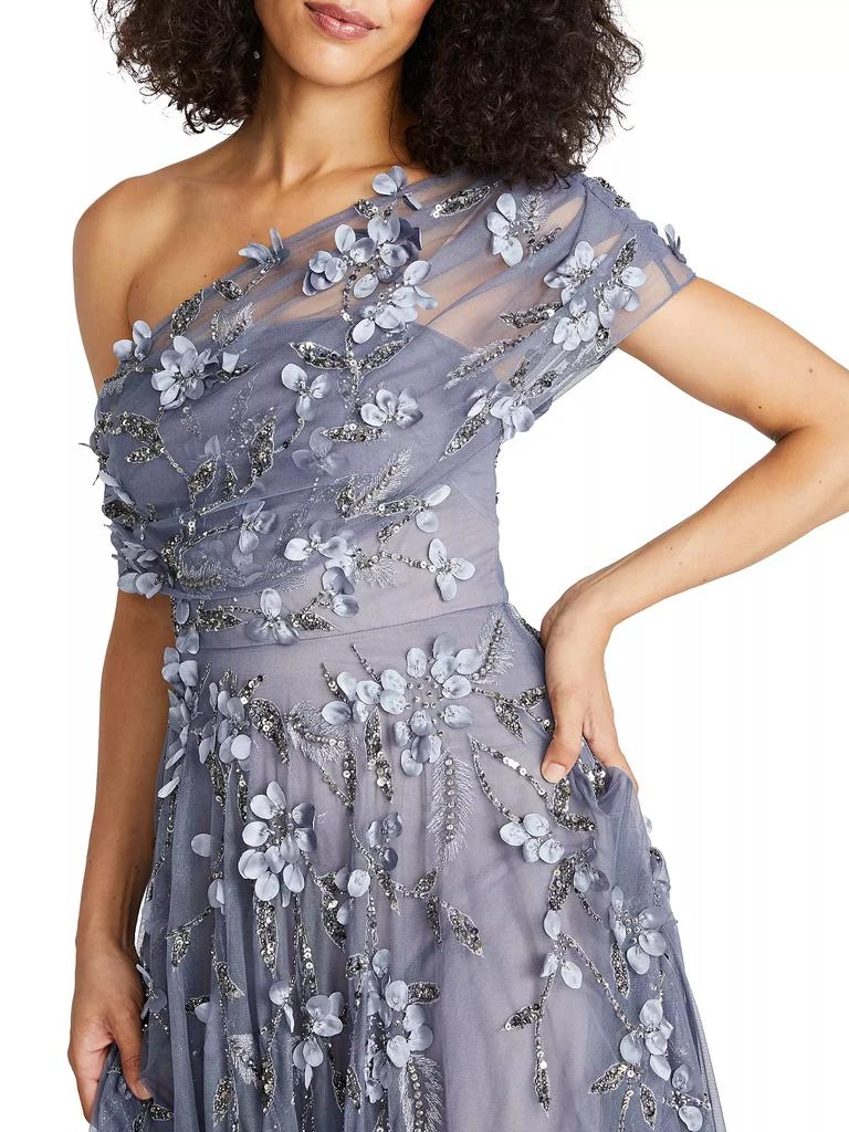 Theia Fiorella Draped Petal Gown 7