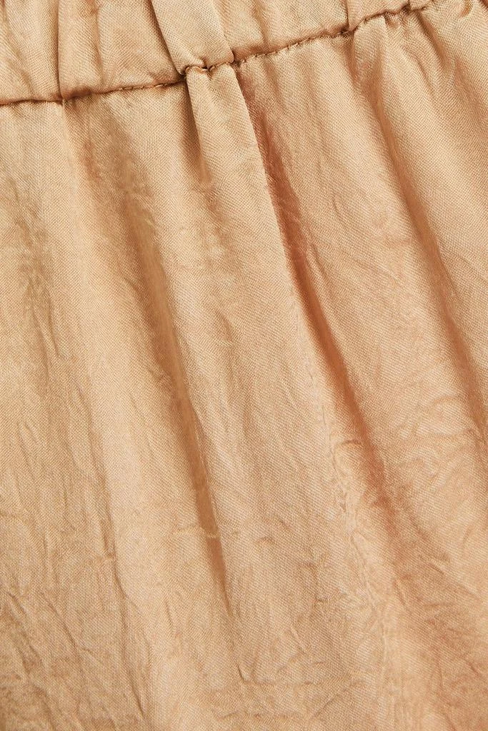 Solid & Striped The Ellis crinkled-satin straight-leg pants 4