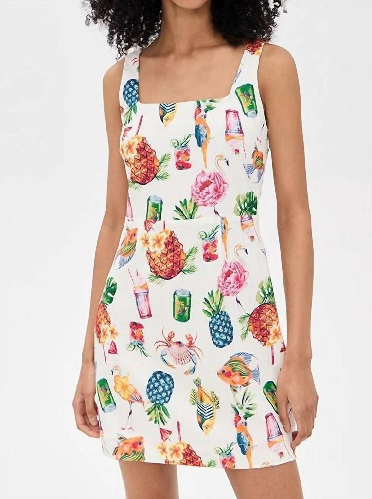 Steph Mini Dress In Italian Picnic Linen  On Sale Now with Up to 32% Off |  Discover Exclusive Deals & Savings at BeyondStyle  Authentic Show Me Your  Mumu women|clothing|dresses with
